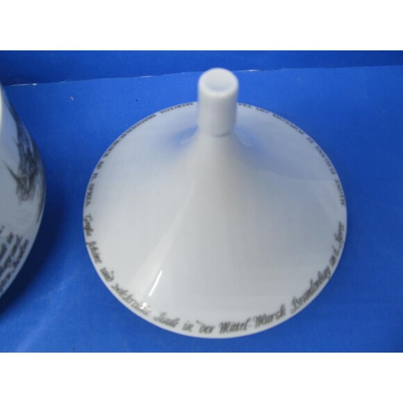 Unterweissbach Mid Century Porcelain 5 1/2" D Covered Bowl 18th Century Scenes - Picture 13 of 16